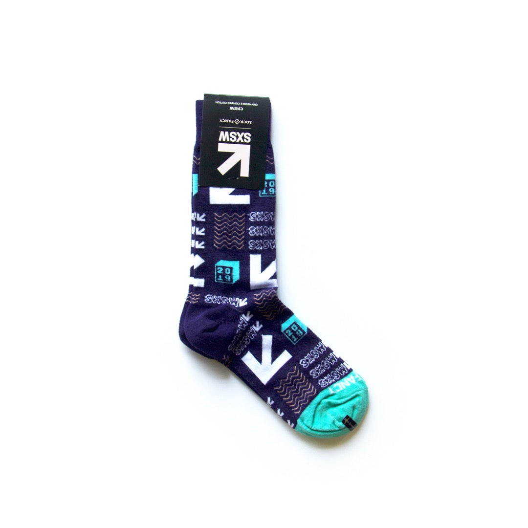 Custom Woven Crew Socks